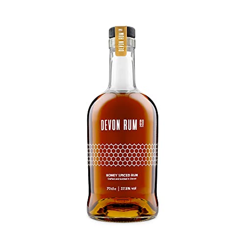 Devon Rum Co. Honey Spiced Rum | Hand-Crafted with Exotic Caribbean Rums, Fresh Devon Honey, Subtle Spices and Citrus | 37.5% ABV | 70cl
