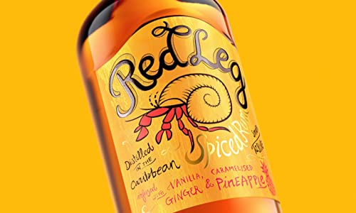 RedLeg Pineapple Rum - Premium Caribbean rum infused with pineapple, 70cl (Packaging May Vary)