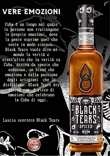 Black Tears Spiced Rum 70cl & The Salford Dark Spiced Rum, 70cl
