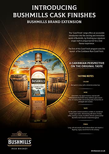 Bushmills Caribbean Rum Cask Finish, 70cl