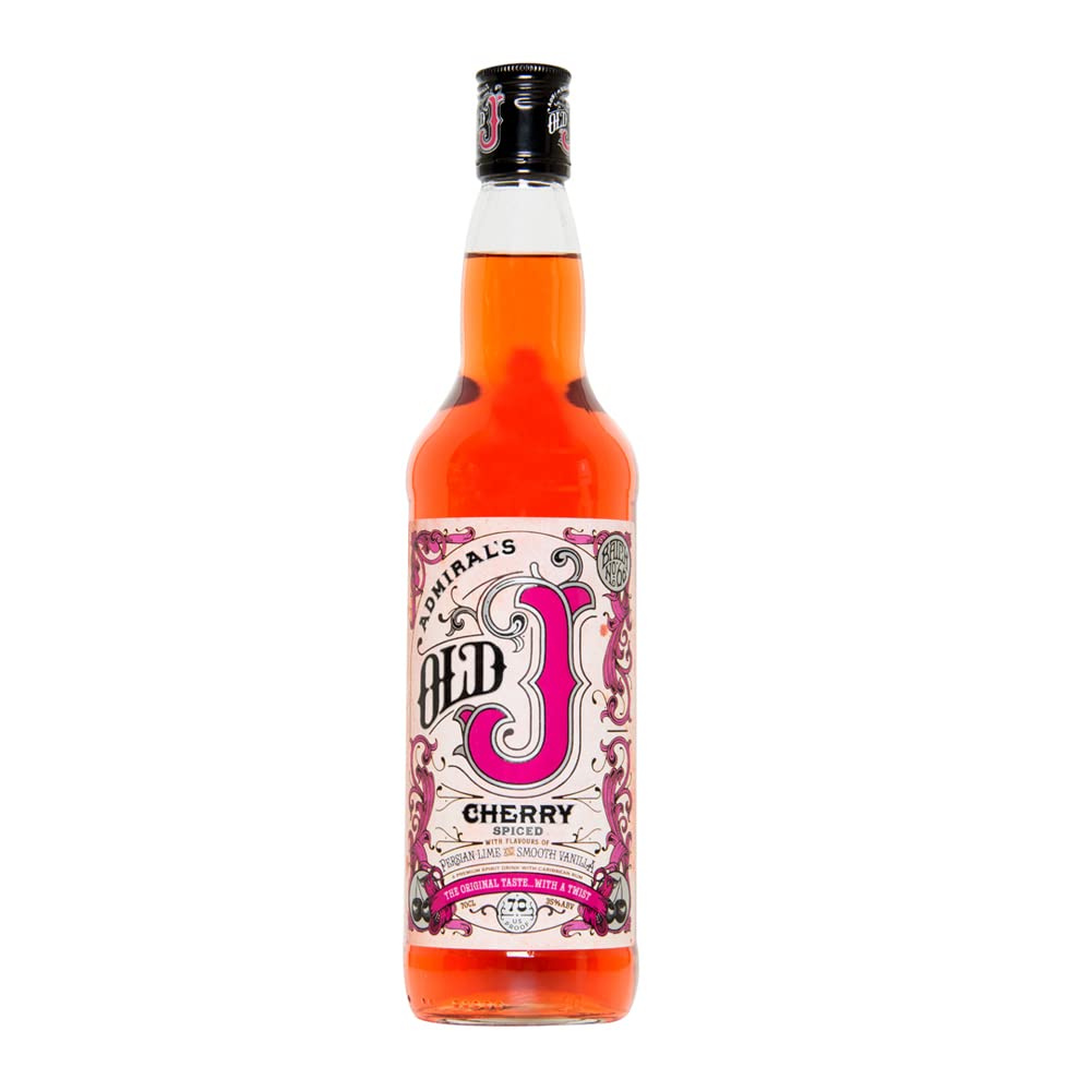 Old J Cherry Spiced Rum 70cl & Rum 70cl