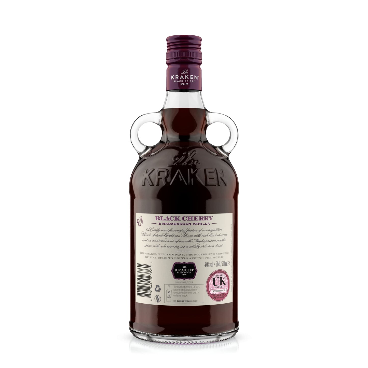 Kraken Black Cherry and Madagascan Vanilla Black Spiced Rum 70cl