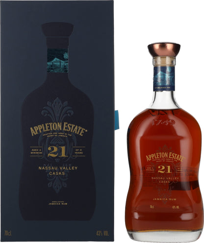 Appleton Estate 21 Years Old Rum, 70 cl & Signature Jamaica Rum, 70cl