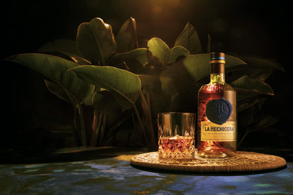 La Hechicera Serie Experimental Banana infused Rum, 70cl with Gift Box & Reserva Familiar Rum, 70cl with Gift Box