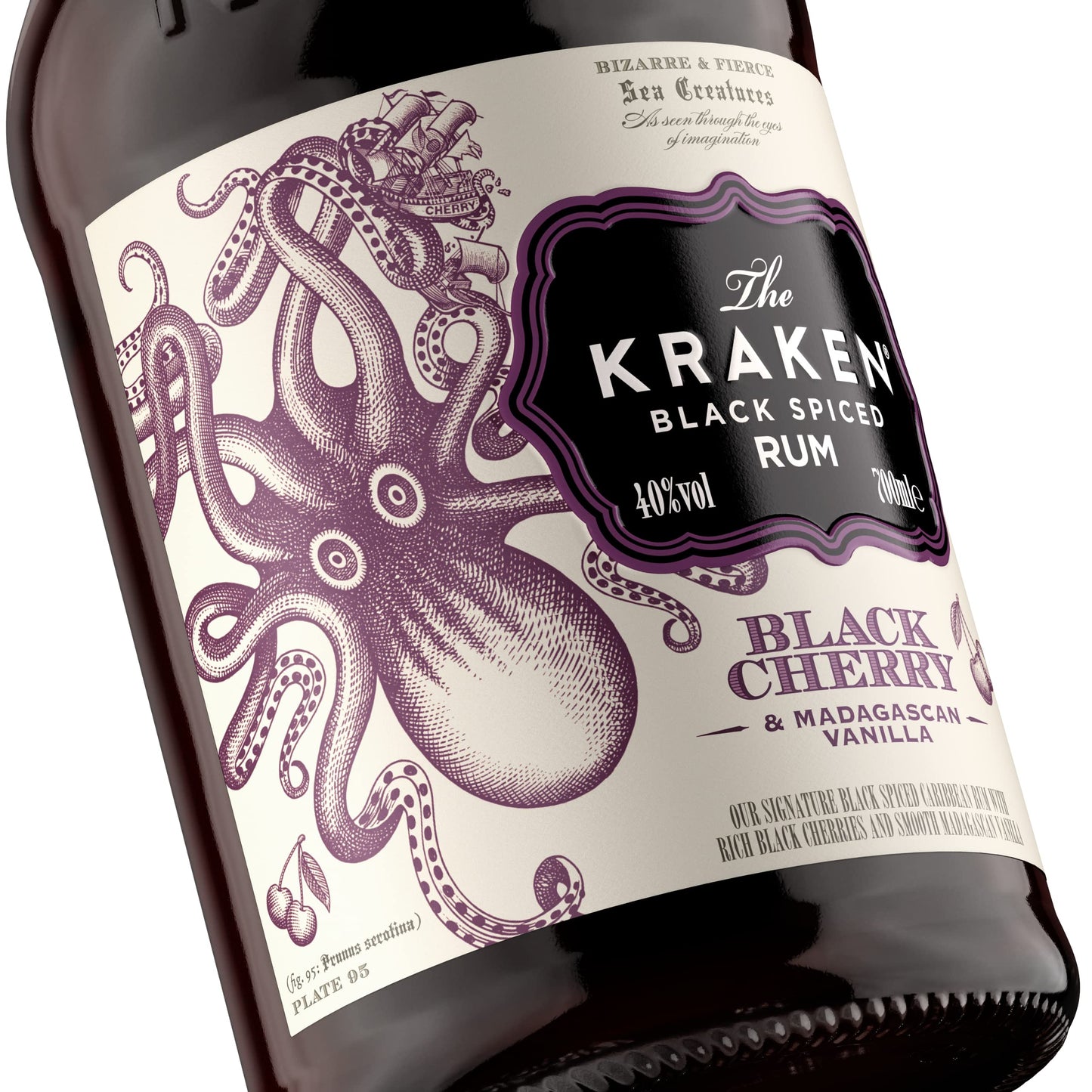 Kraken Black Cherry and Madagascan Vanilla Black Spiced Rum 70cl